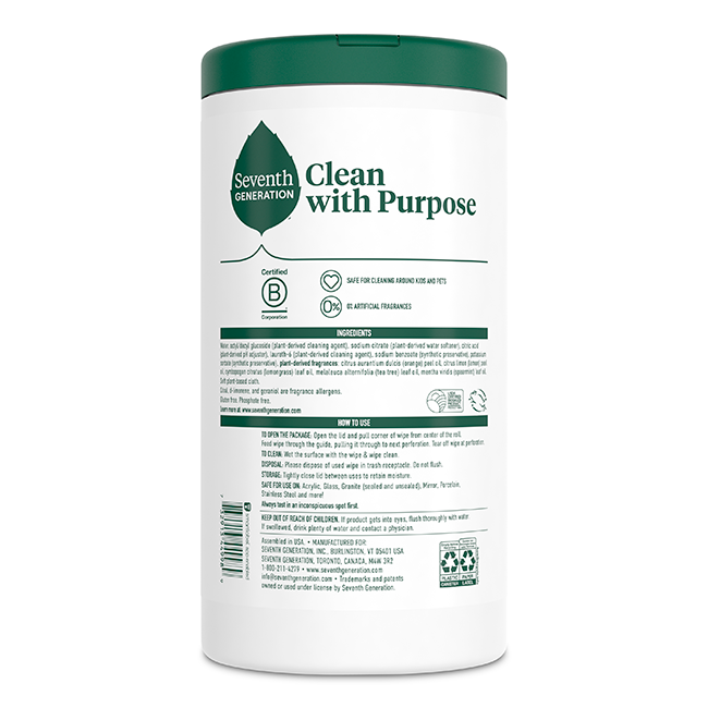 Multi-Surface Wipes - Lemon Zest