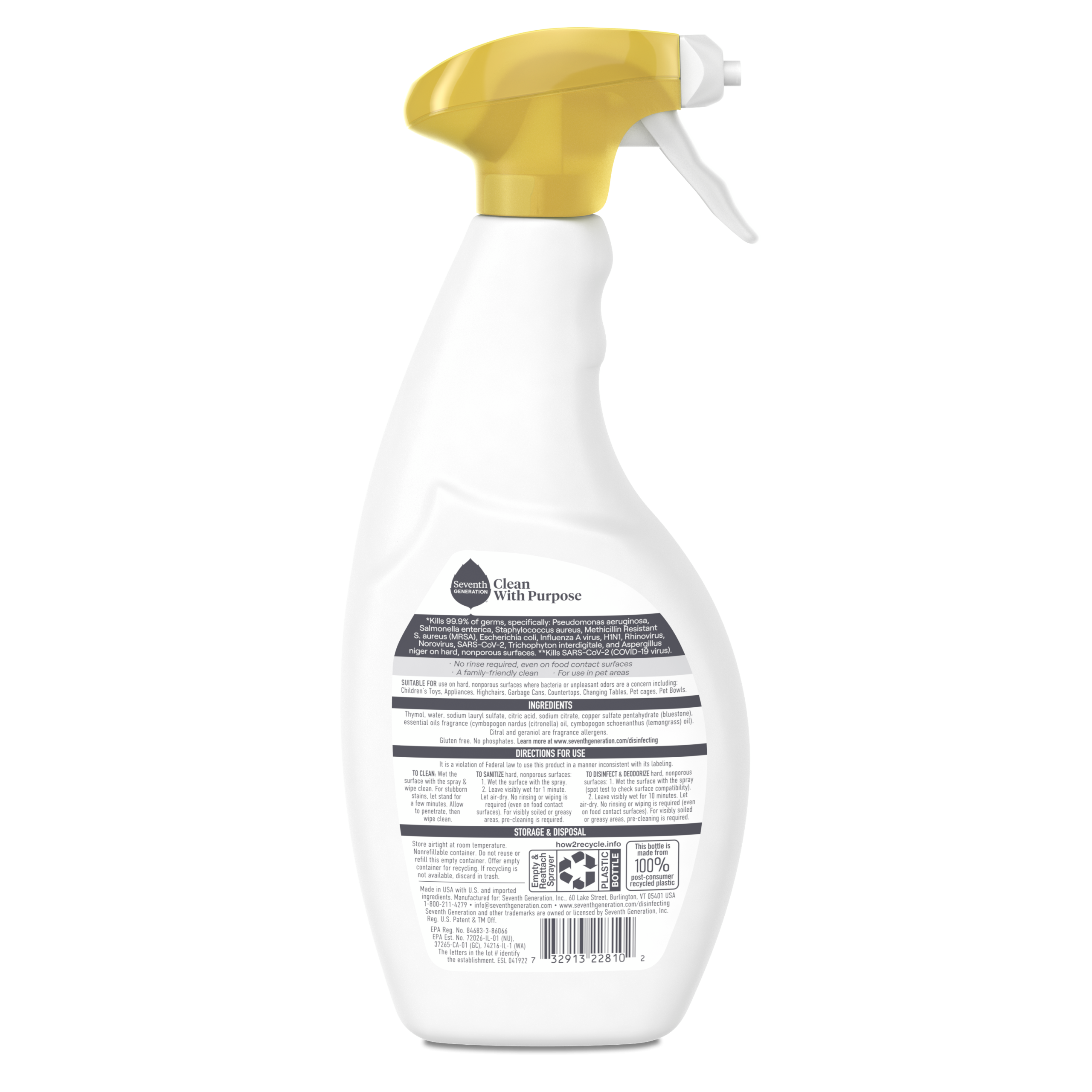 Disinfecting Multi-Surface Cleaner - Lemongrass Citrus
