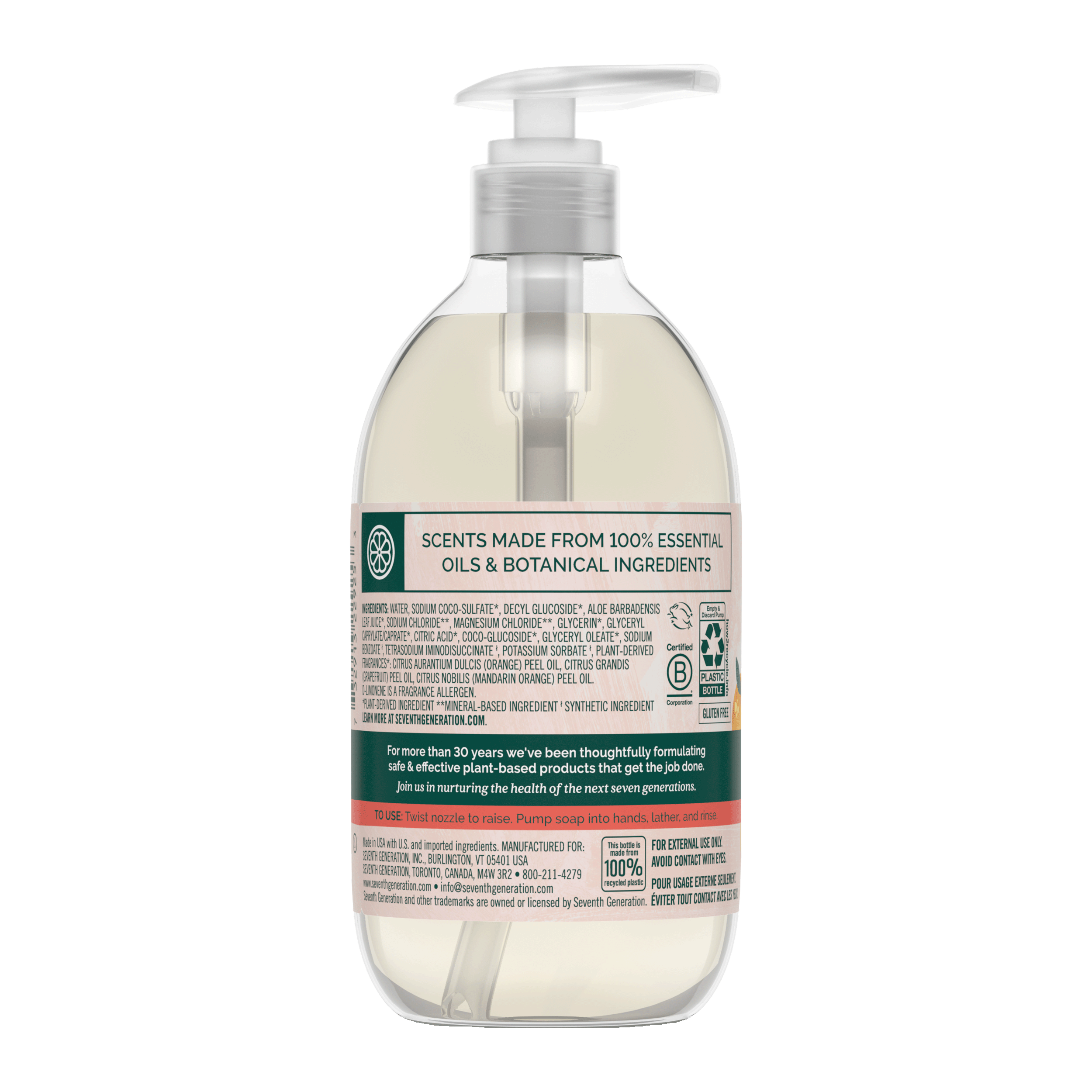 Hand Wash - Mandarin Orange & Grapefruit