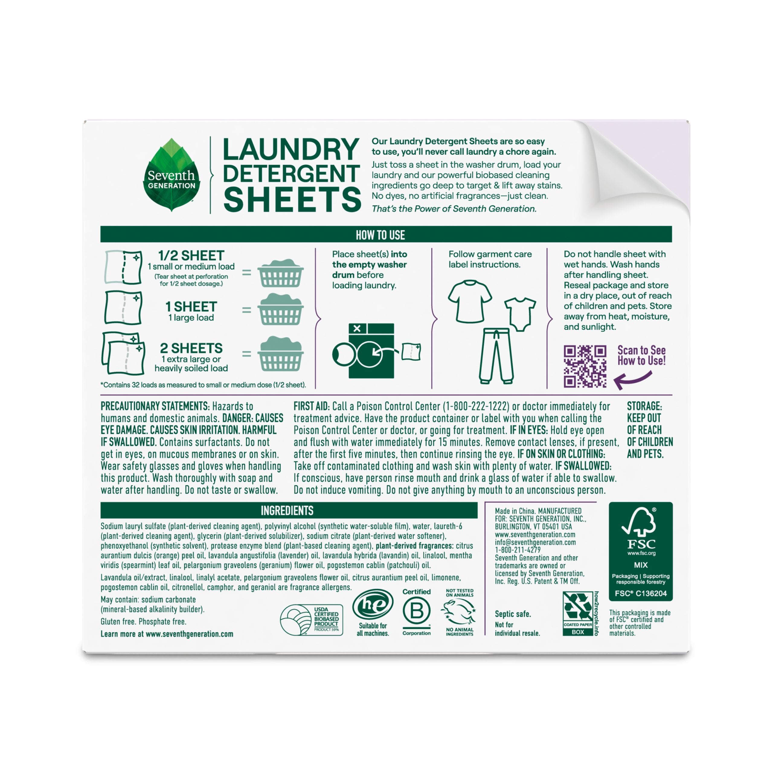 Laundry Detergent Sheets - Fresh Lavender