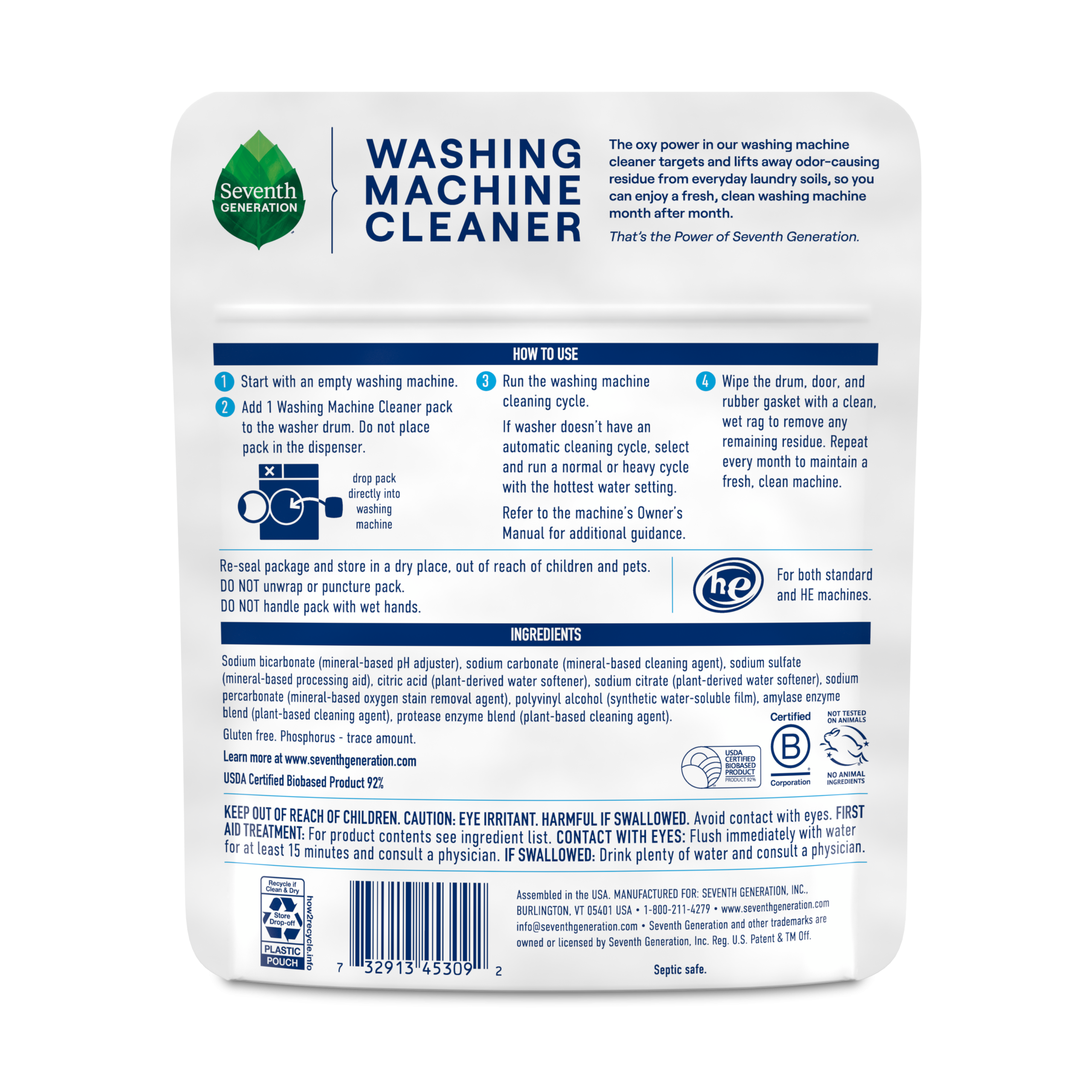 Washing Machine Cleaner - Fragrance Free